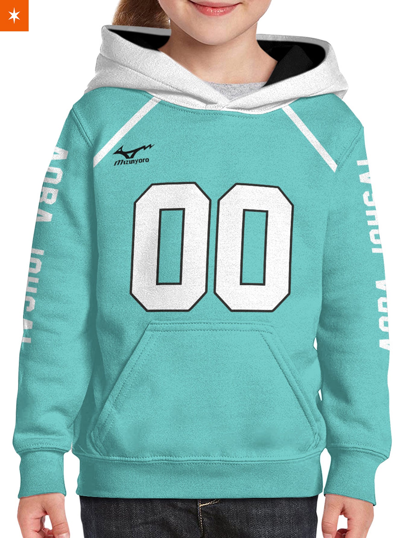 Fandomaniax - Personalized Aoba Johsai Libero Kids Unisex Pullover Hoodie