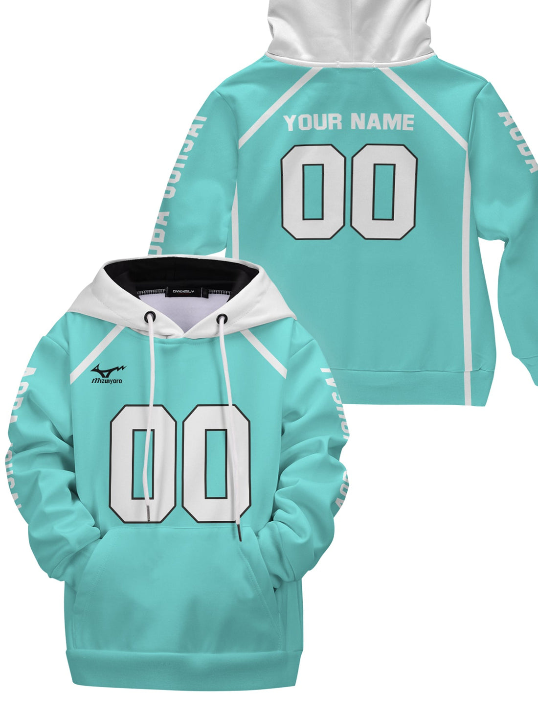 Fandomaniax - Personalized Aoba Johsai Libero Kids Unisex Pullover Hoodie