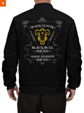 Fandomaniax - Personalized Black Bull Squad Bomber Jacket