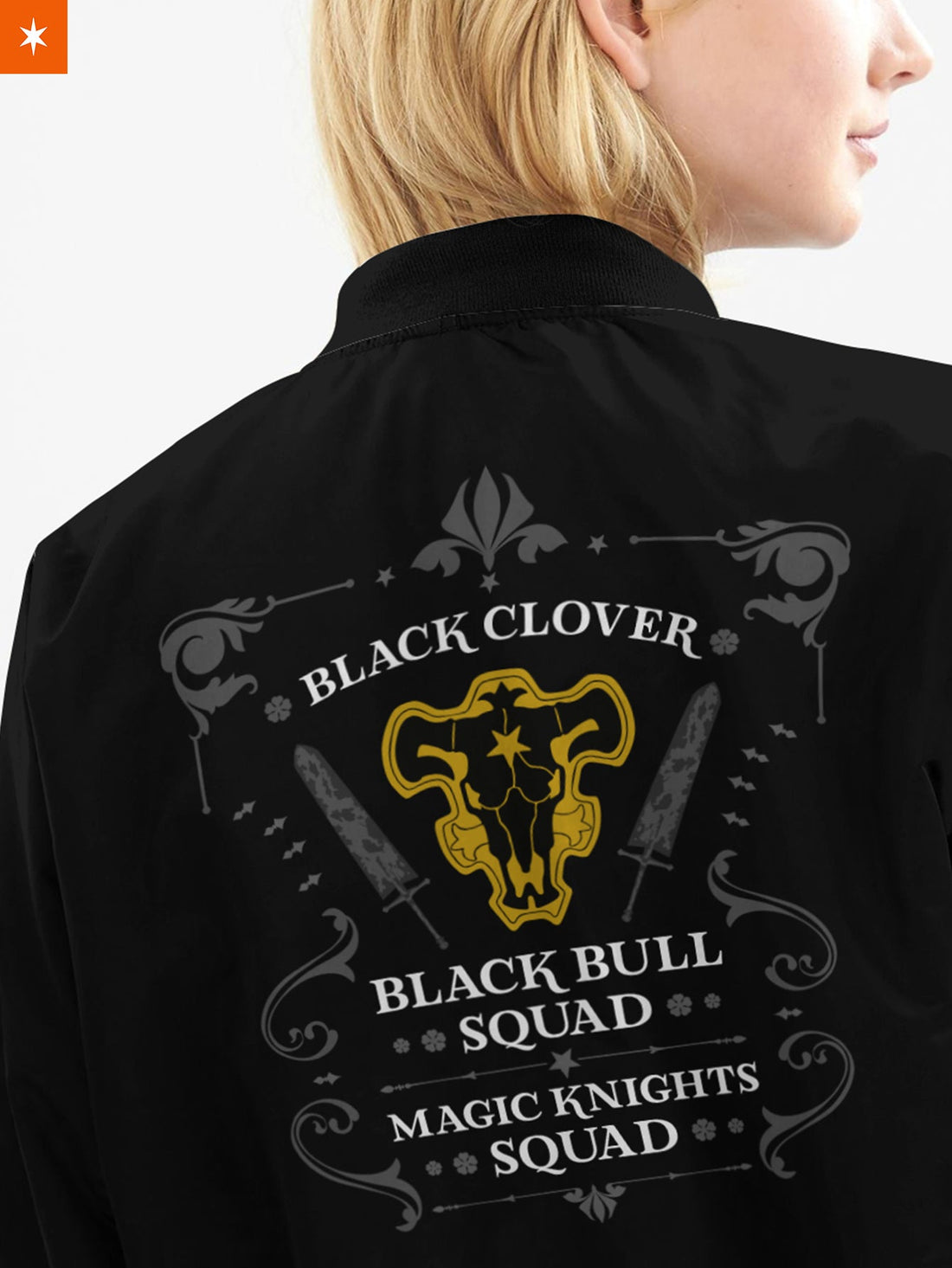 Fandomaniax - Personalized Black Bull Squad Bomber Jacket