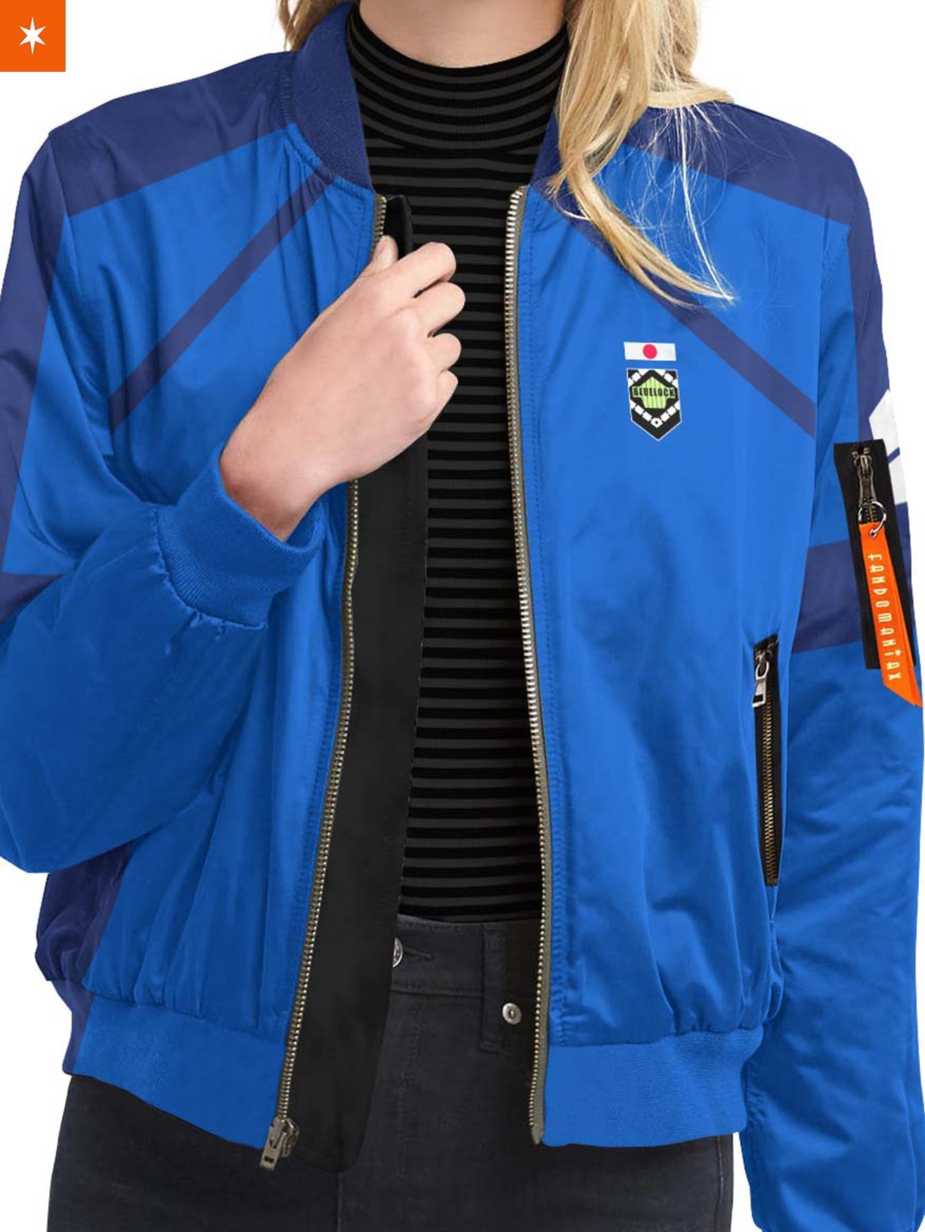 Fandomaniax - Personalized Blue Lock Jersey Bomber Jacket