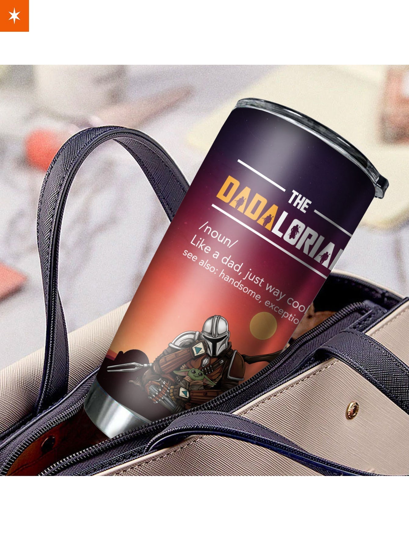 Fandomaniax - Personalized Cool Dadalorian Tumbler