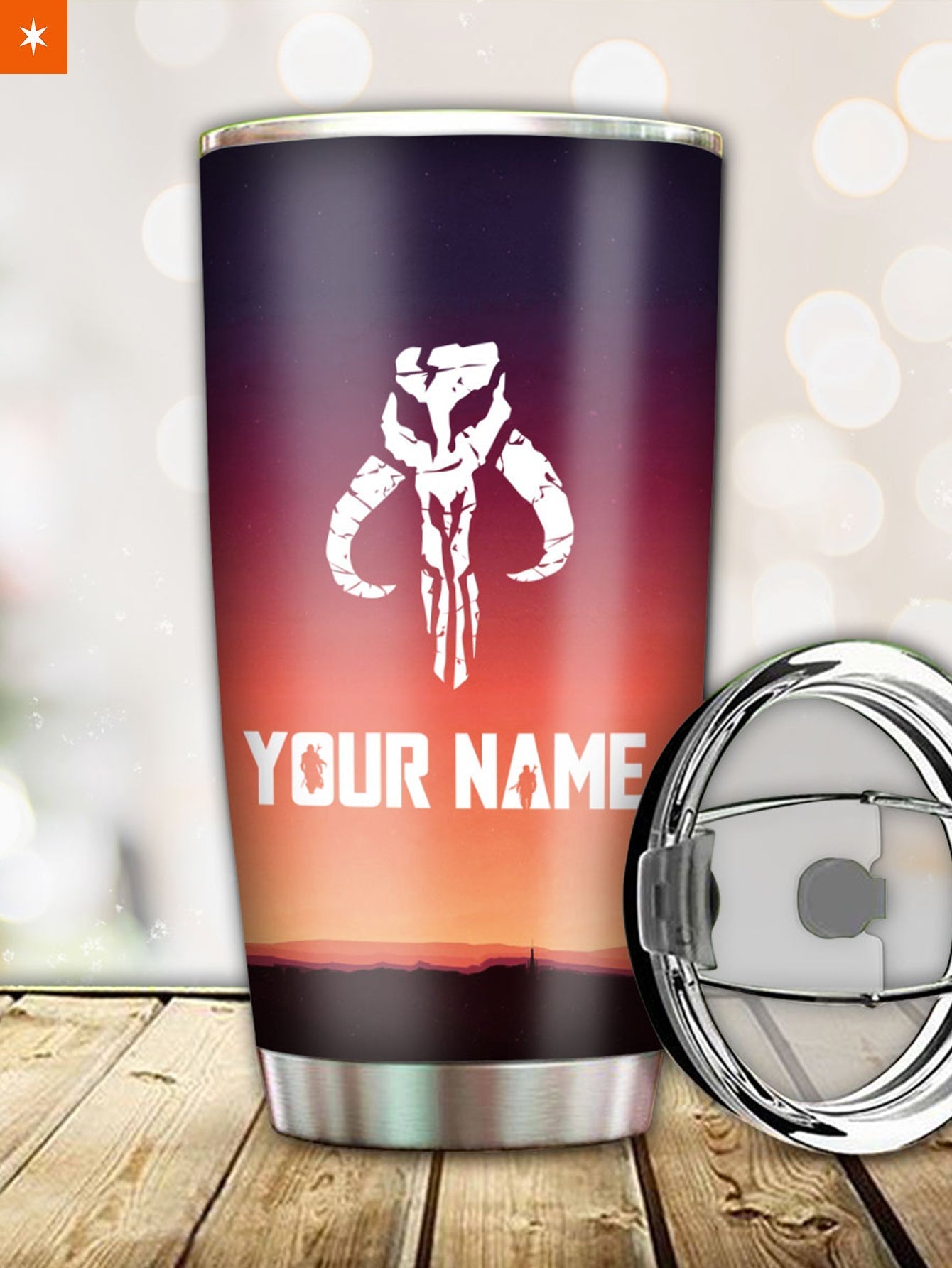 Fandomaniax - Personalized Cool Dadalorian Tumbler