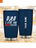 Fandomaniax - Personalized Dad I Love You 3000 Tumbler