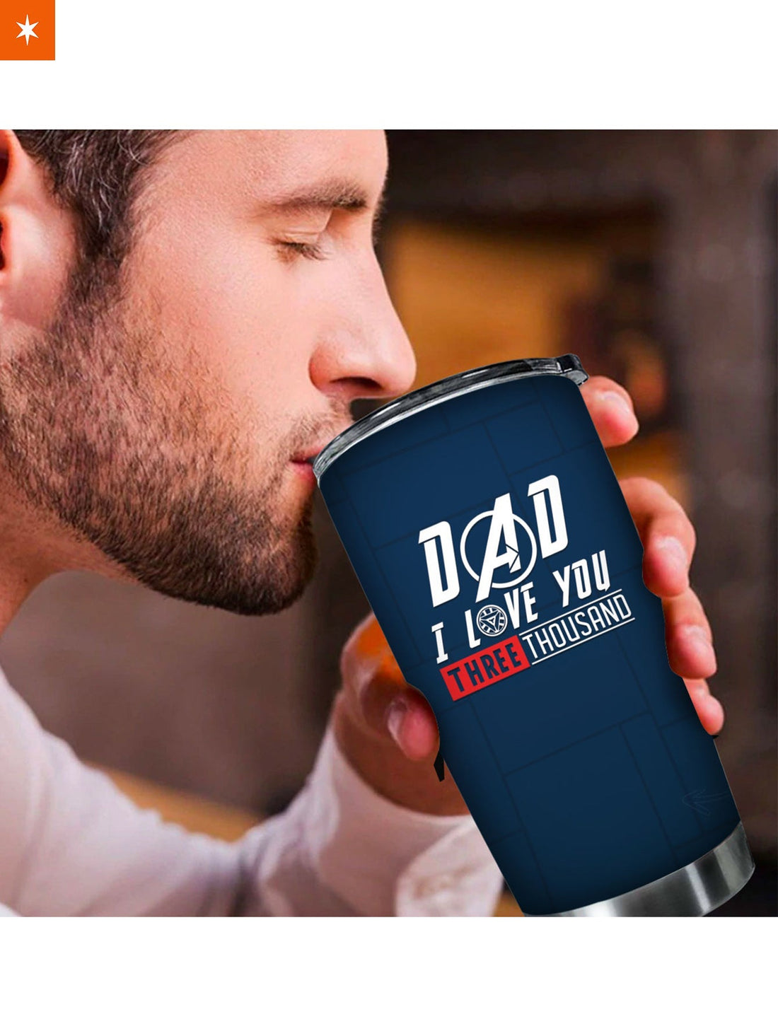 Fandomaniax - Personalized Dad I Love You 3000 Tumbler