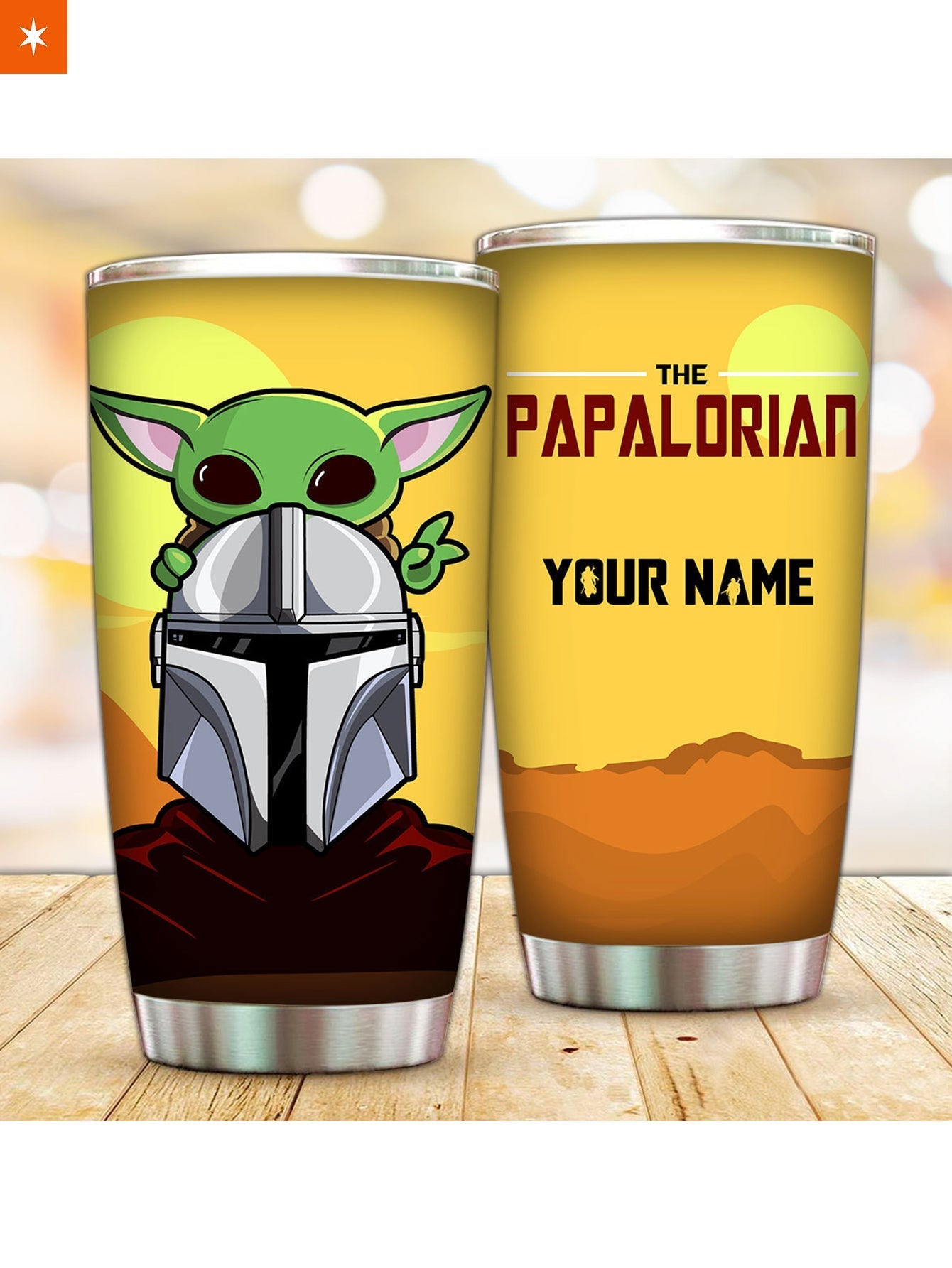 Fandomaniax - Personalized Dadalorian Tumbler