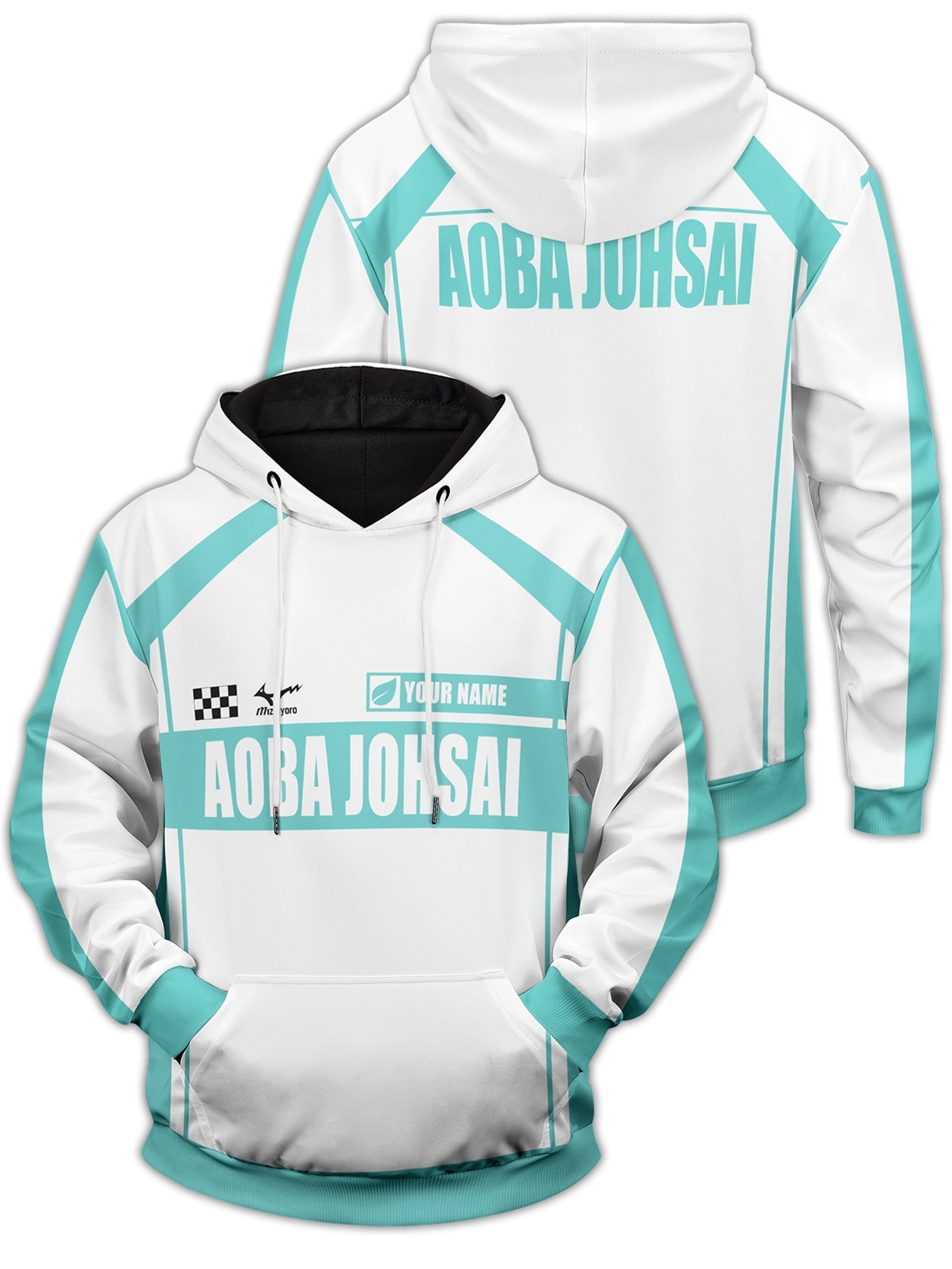 Fandomaniax - Personalized F1 Aoba Johsai Unisex Pullover Hoodie