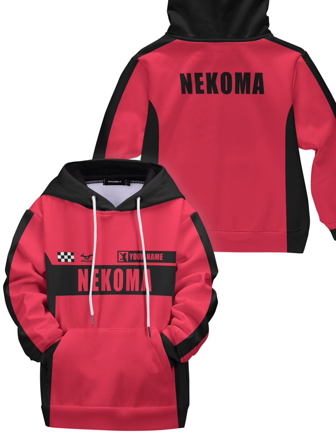 Fandomaniax - Personalized F1 Nekoma Kids Unisex Pullover Hoodie