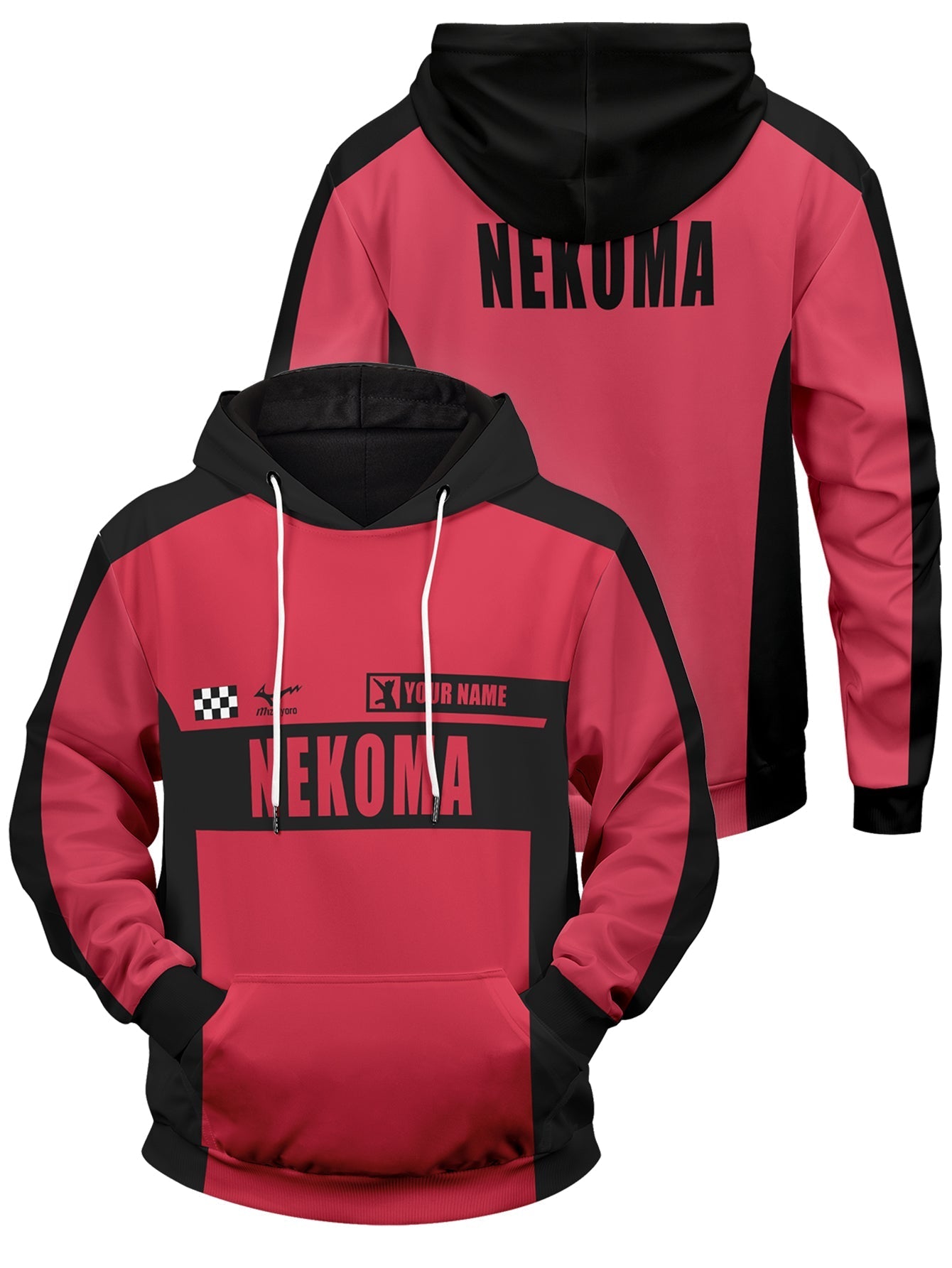 Fandomaniax - Personalized F1 Nekoma Unisex Pullover Hoodie