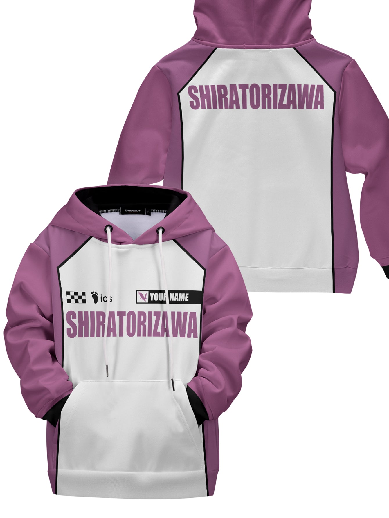 Fandomaniax - Personalized F1 Shiratorizawa Kids Unisex Pullover Hoodie