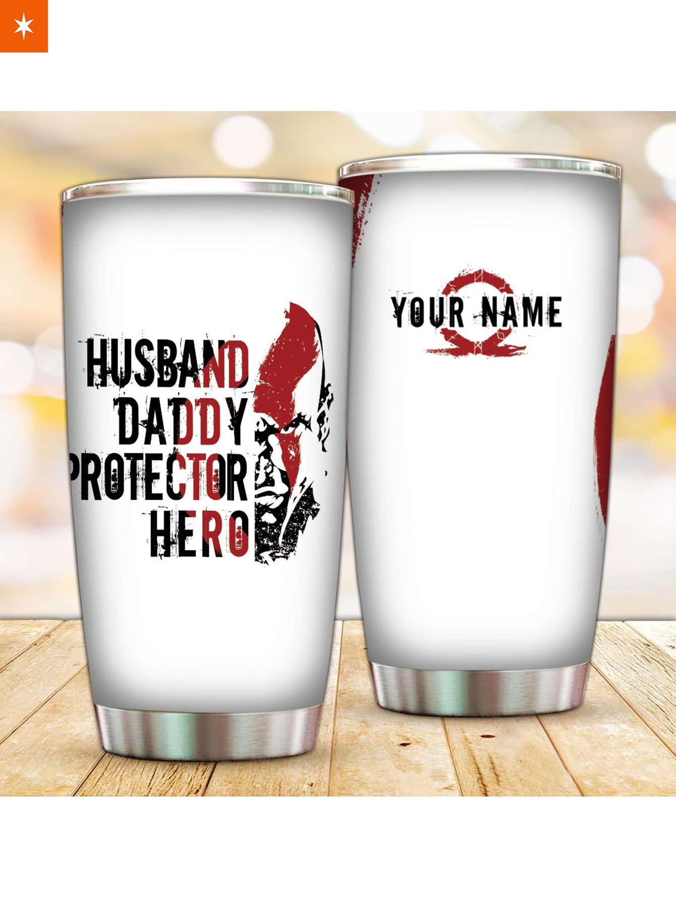 Fandomaniax - Personalized Father Kratos Tumbler