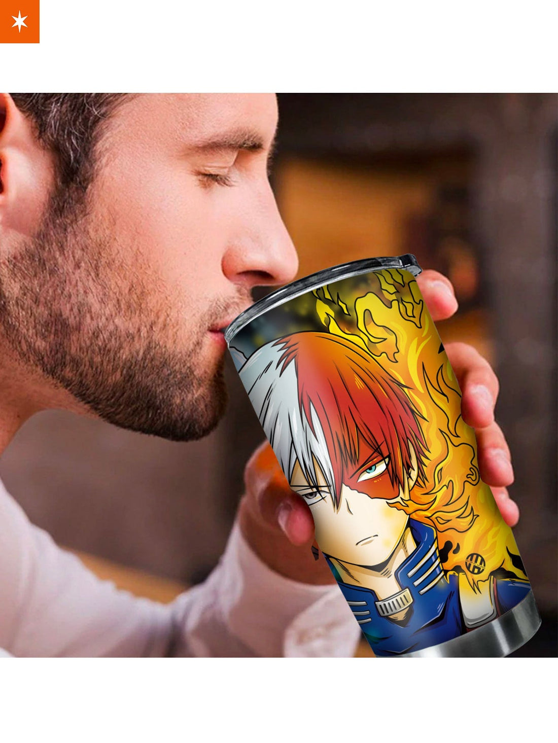 Fandomaniax - Personalized Fire and Ice is my Quirk Tumbler