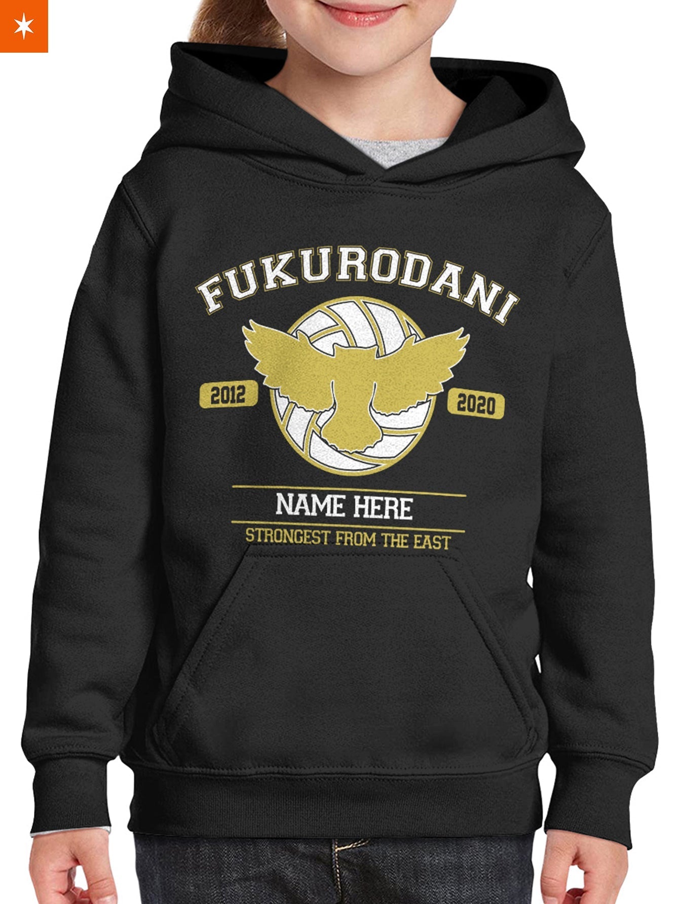 Fandomaniax - Personalized Fukurodani Strongest From The East Kids Unisex Pullover Hoodie