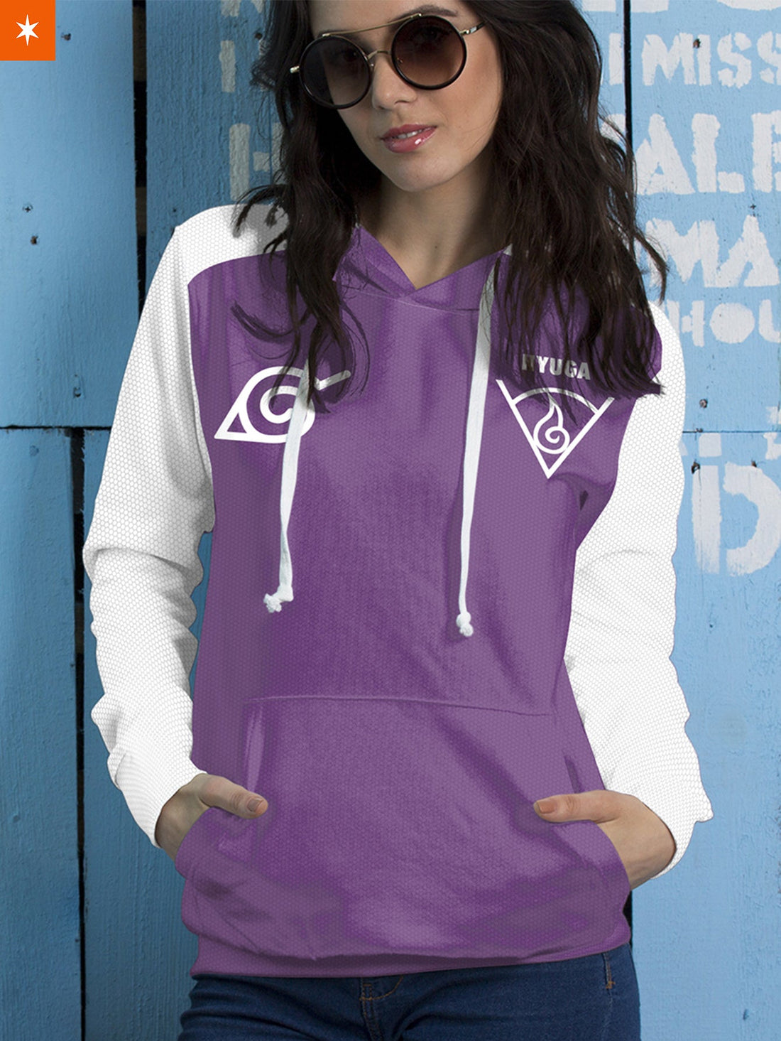 Fandomaniax - Personalized Hyuga Clan Unisex Pullover Hoodie