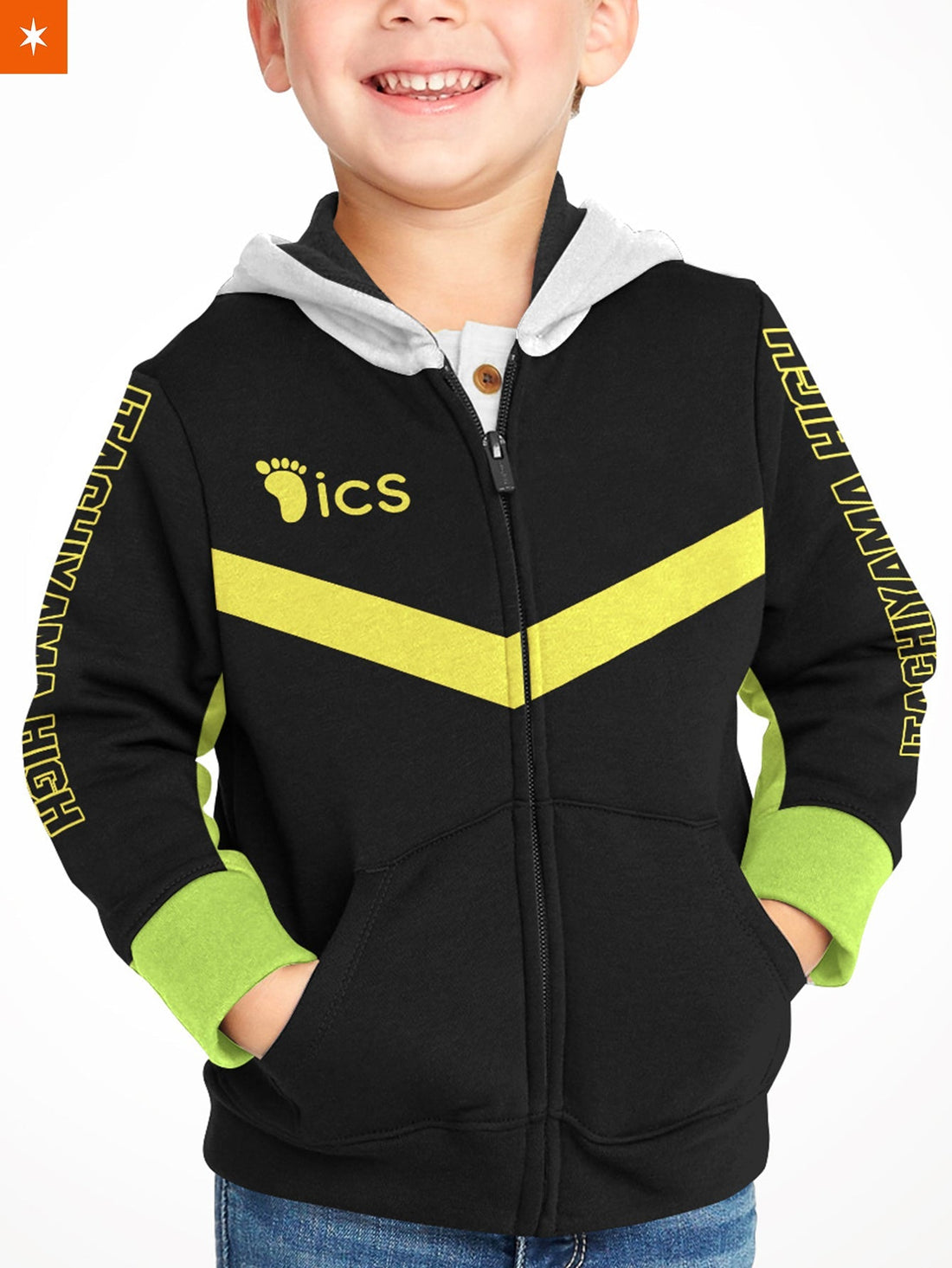 Fandomaniax - Personalized Itachiyama Libero Kids Unisex Zipped Hoodie