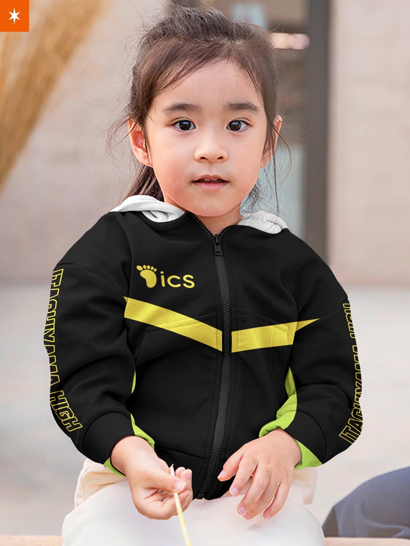 Fandomaniax - Personalized Itachiyama Libero Kids Unisex Zipped Hoodie