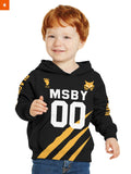 Fandomaniax - Personalized MSBY Black Jackals Kids Unisex Pullover Hoodie