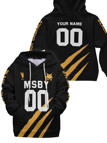 Fandomaniax - Personalized MSBY Black Jackals Kids Unisex Pullover Hoodie