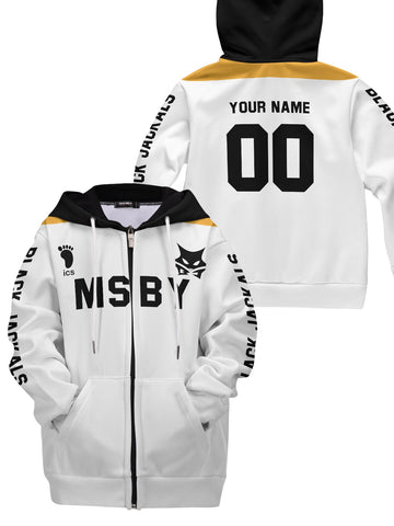 Fandomaniax - Personalized MSBY Black Jackals Libero Kids Unisex Zipped Hoodie