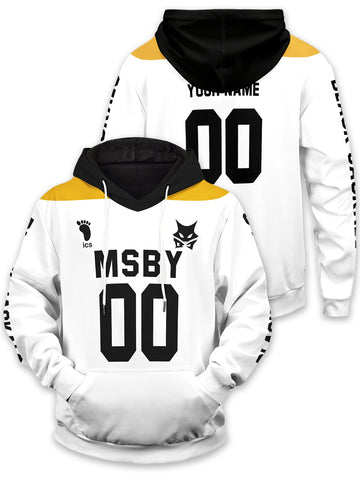 Fandomaniax - Personalized MSBY Black Jackals Libero Unisex Pullover Hoodie