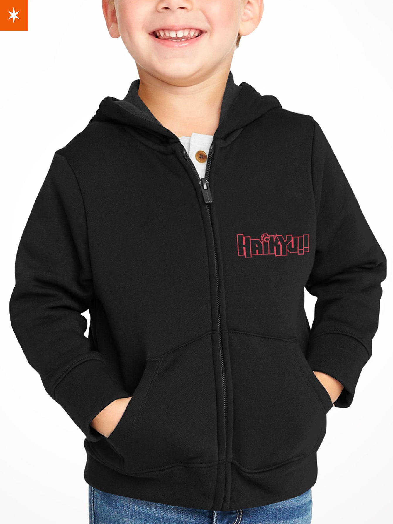 Fandomaniax - Personalized Nekoma Constantly Flowing Kids Unisex Zipped Hoodie