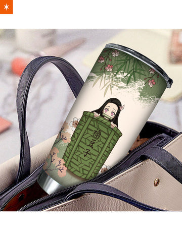 Fandomaniax - Personalized Nezuko Bamboo Tumbler