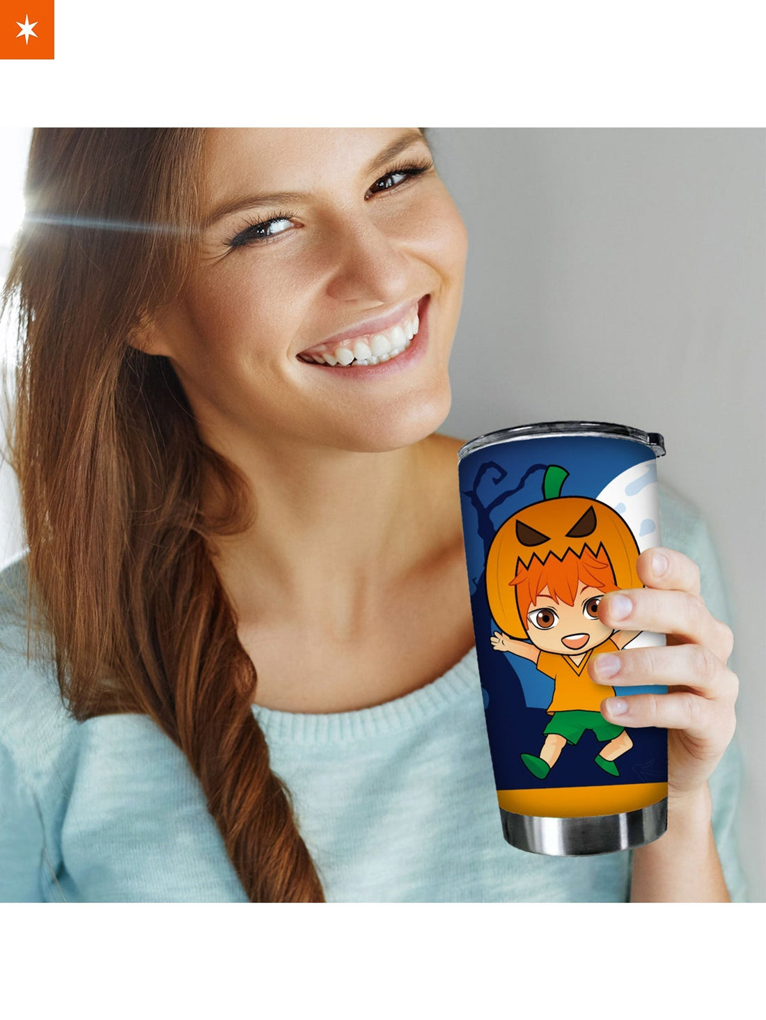 Fandomaniax - Personalized Pumpkin Hinata Shoyo Tumbler