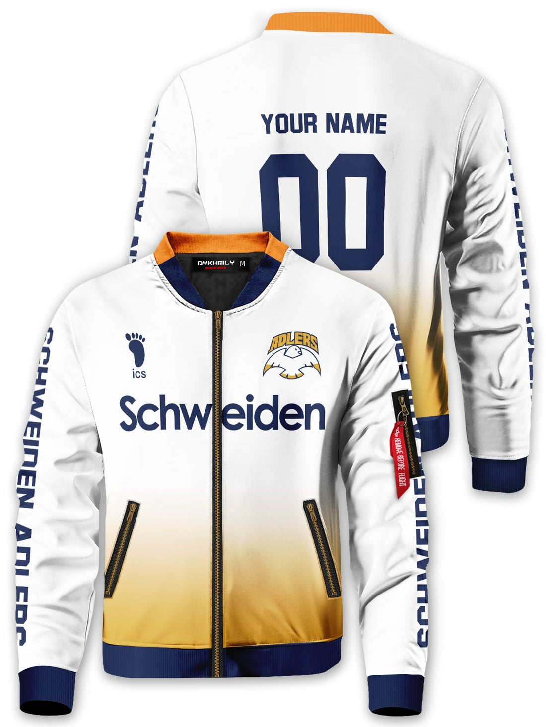 Fandomaniax - Personalized Schweiden Adlers Bomber Jacket