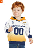 Fandomaniax - Personalized Schweiden Adlers Kids Unisex Pullover Hoodie