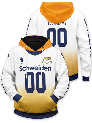 Fandomaniax - Personalized Schweiden Adlers Unisex Pullover Hoodie