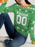 Fandomaniax - Personalized Sendai Frogs Unisex Wool Sweater