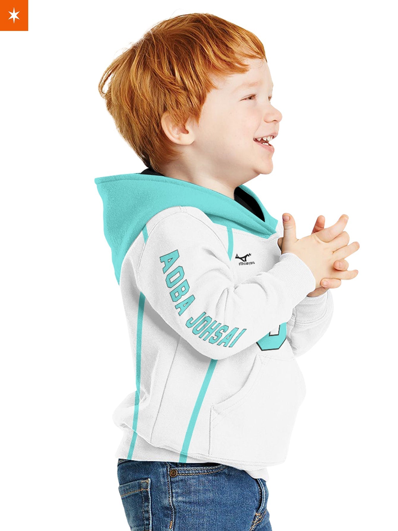 Fandomaniax - Personalized Team Aoba Johsai Kids Unisex Pullover Hoodie