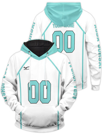 Fandomaniax - Personalized Team Aoba Johsai Unisex Pullover Hoodie