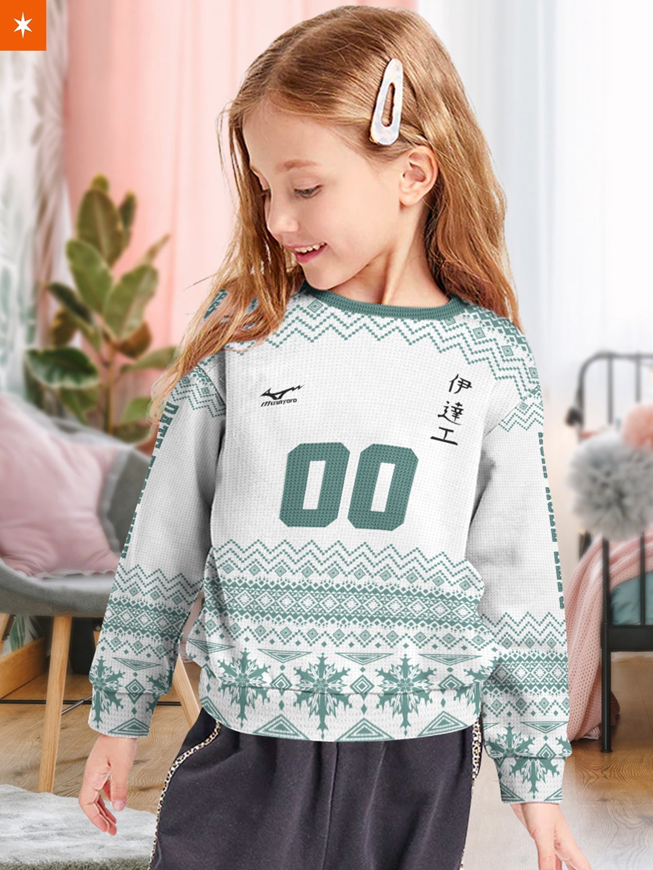 Fandomaniax - Personalized Team Datekou Christmas Kids Unisex Wool Sweater