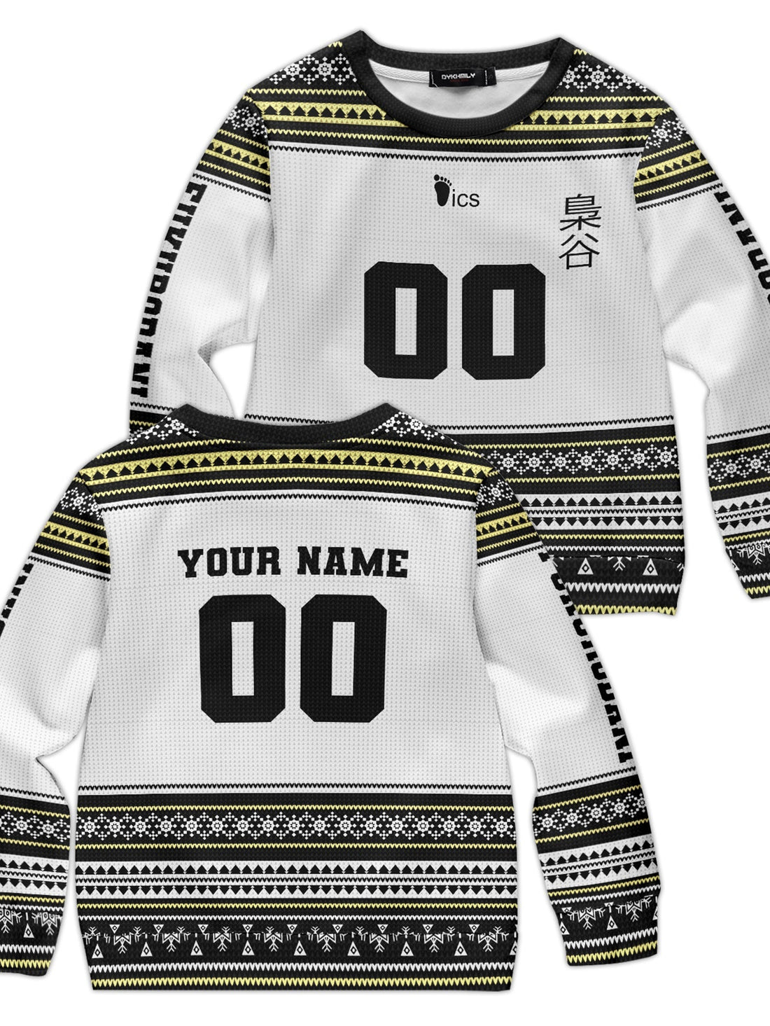 Fandomaniax - Personalized Team Fukurodani Christmas Kids Unisex Wool Sweater