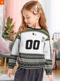 Fandomaniax - Personalized Team Fukurodani Christmas Kids Unisex Wool Sweater