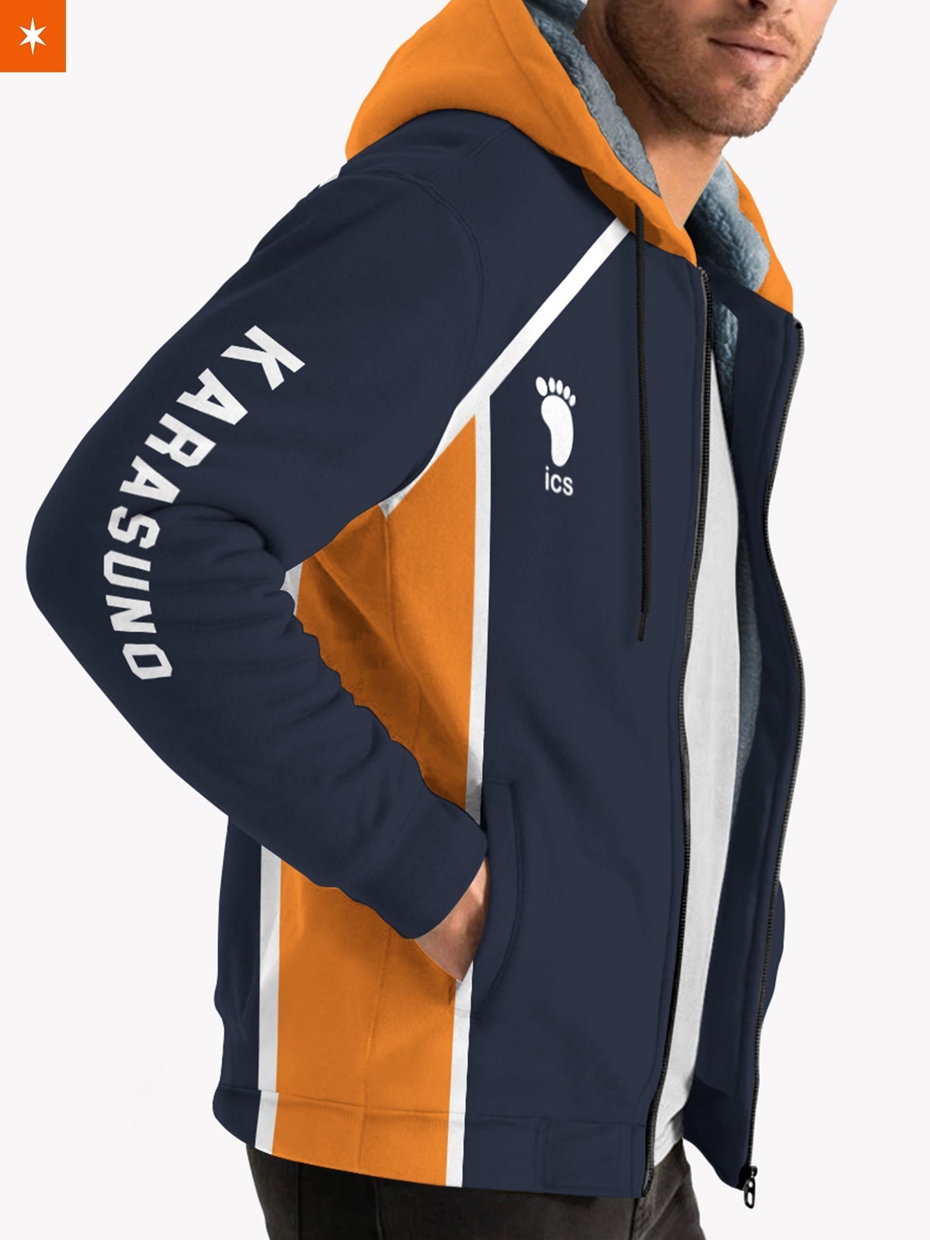 Fandomaniax - Personalized Team Karasuno Velvet Hoodie