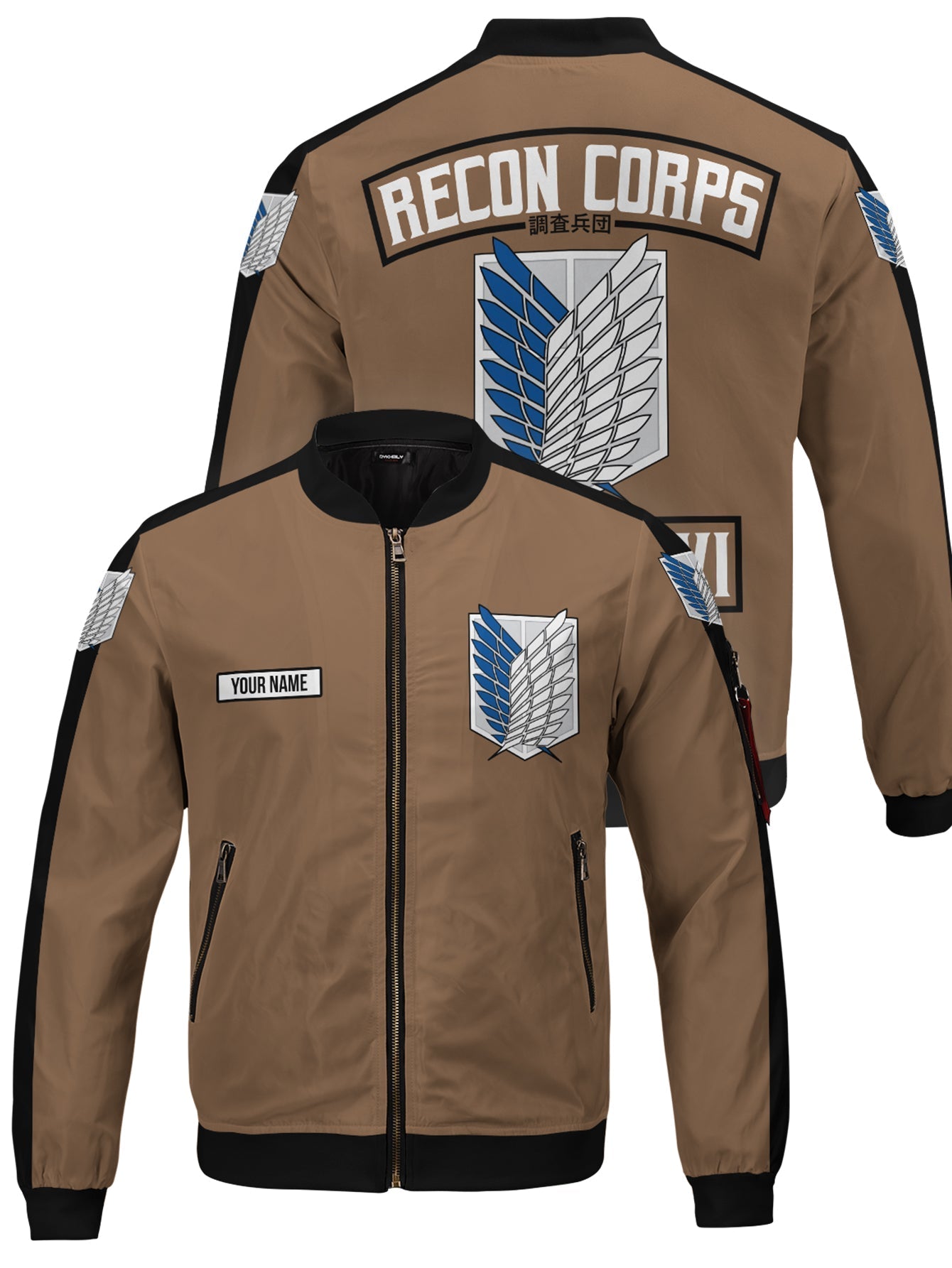 Fandomaniax - Personalized Team Levi Bomber Jacket