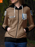 Fandomaniax - Personalized Team Levi Unisex Zipped Hoodie