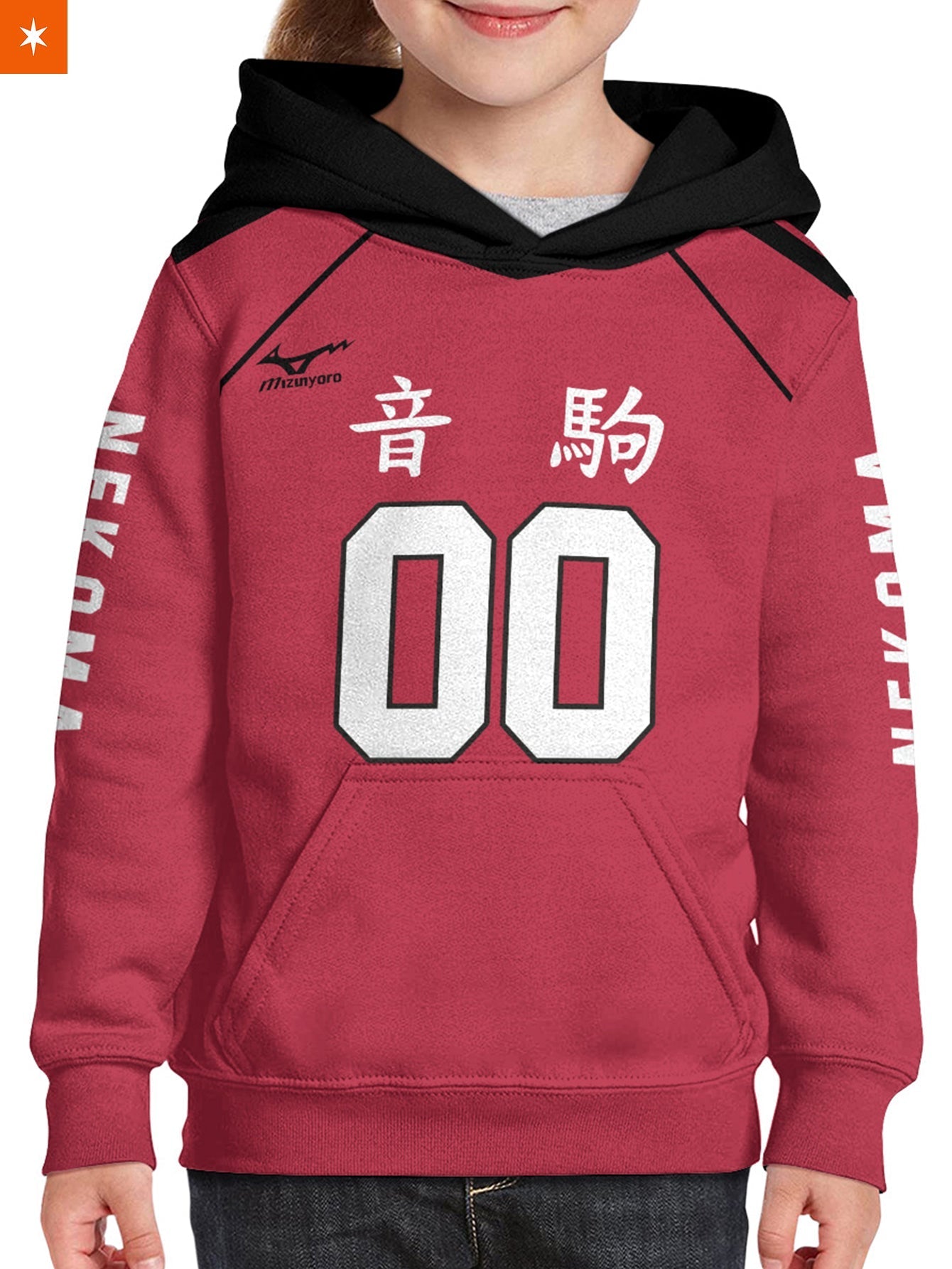 Fandomaniax - Personalized Team Nekoma Kids Unisex Pullover Hoodie