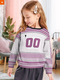 Fandomaniax - Personalized Team Shiratorizawa Christmas Kids Unisex Wool Sweater