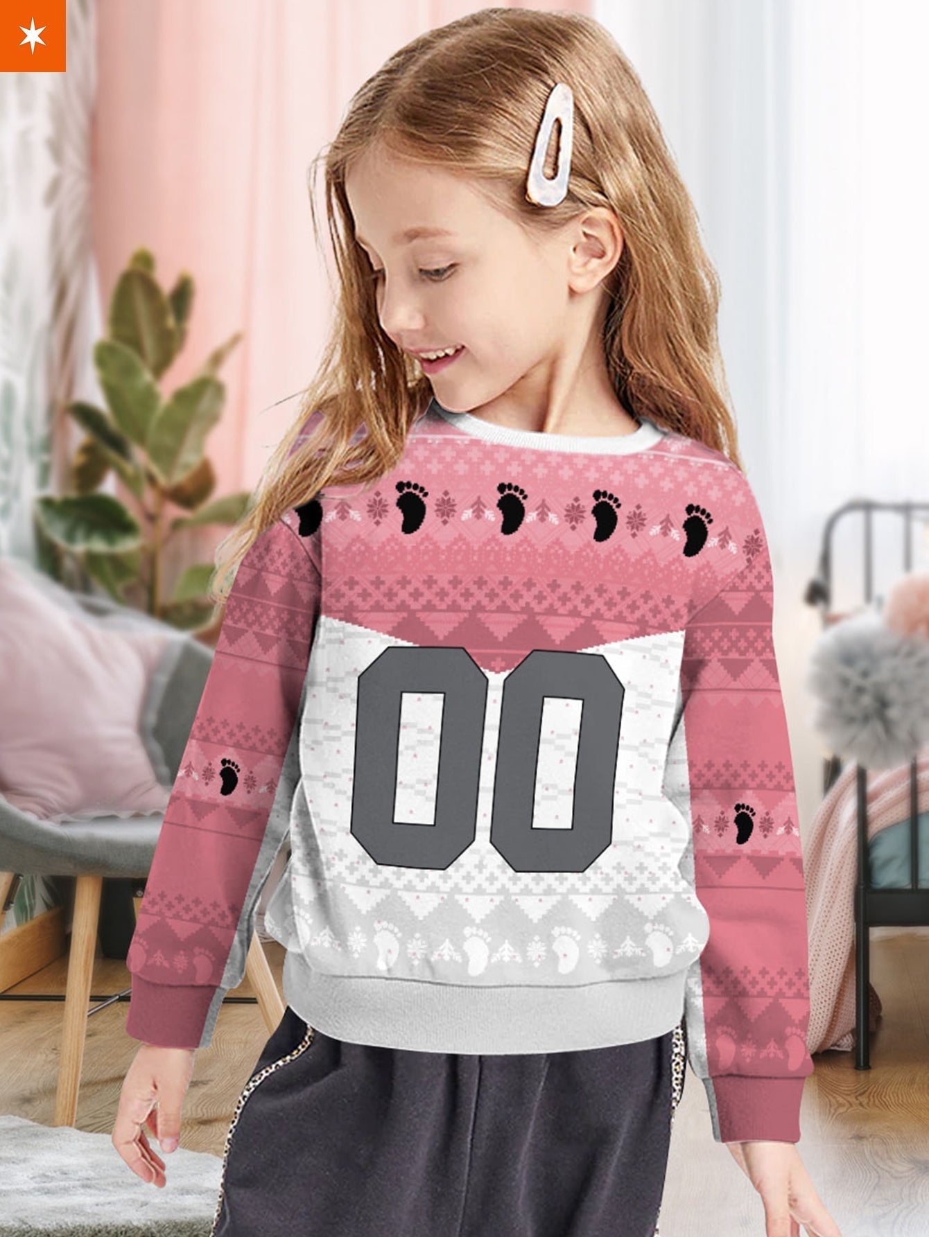 Fandomaniax - Personalized Team Wakutani Kids Unisex Wool Sweater