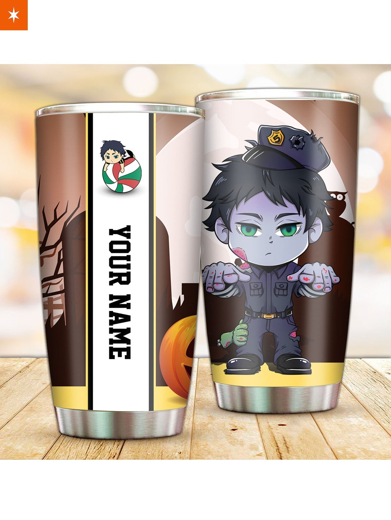 Fandomaniax - Personalized Zombie Guard Keiji Akaashi Tumbler