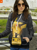 Fandomaniax - Pika Game Unisex Pullover Hoodie