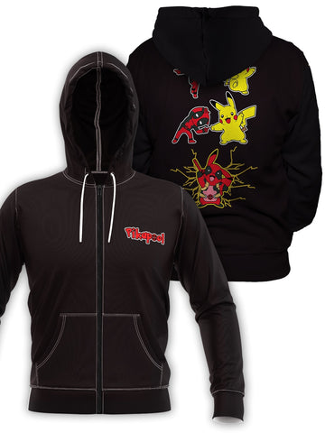 Fandomaniax - Pikapool Fusion Unisex Zipped Hoodie