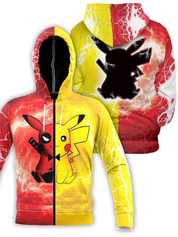 Fandomaniax - Pikapool Union Unisex Zipped Hoodie