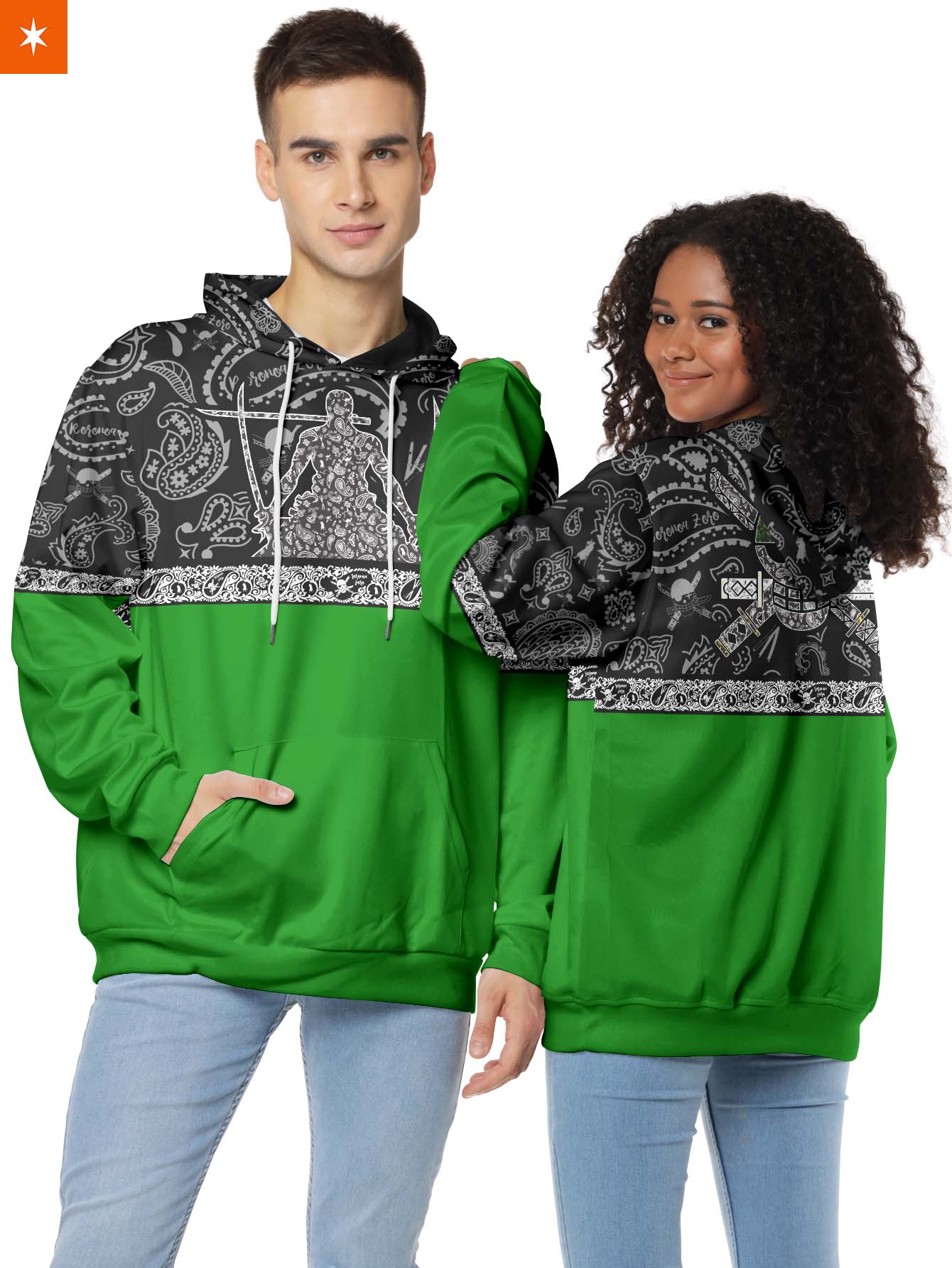 Fandomaniax - Pirate Hunter Paisley Unisex Pullover Hoodie