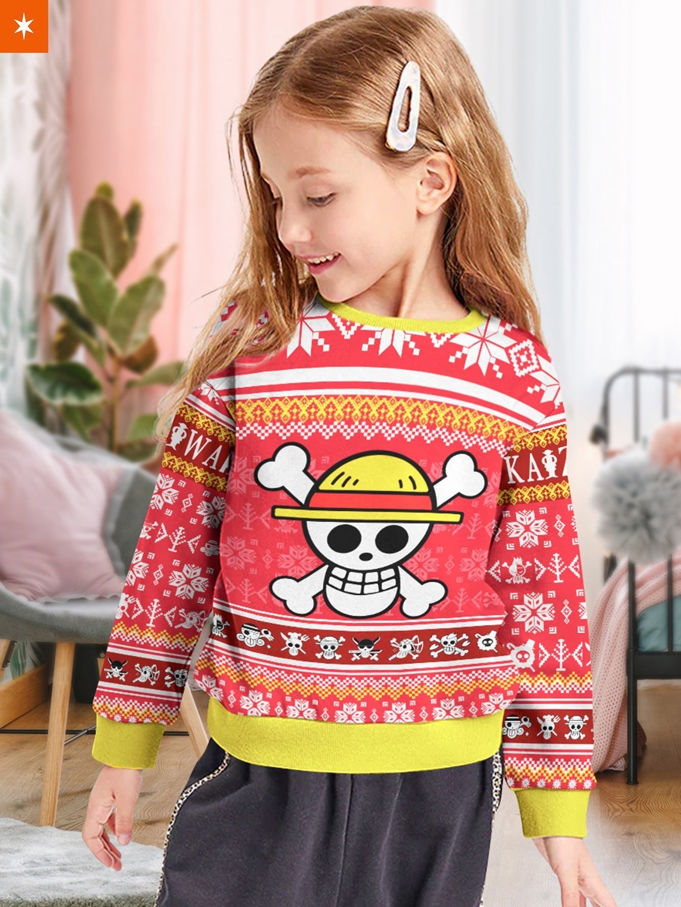 Fandomaniax - Pirate Xmas Kids Unisex Wool Sweater