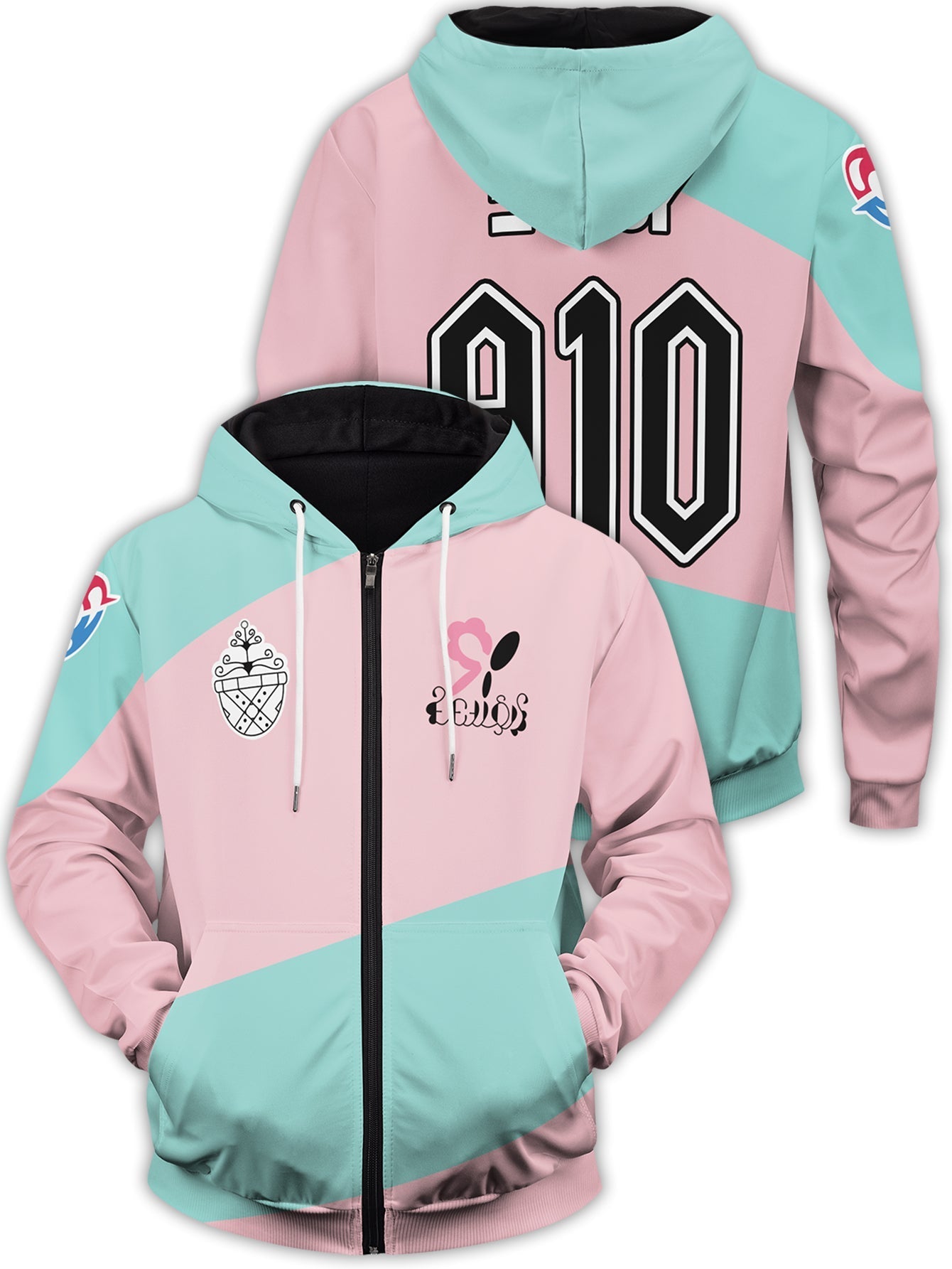 Fandomaniax - [Buy 1 Get 1 SALE] Poke Fairy Uniform Unisex Zipped Hoodie