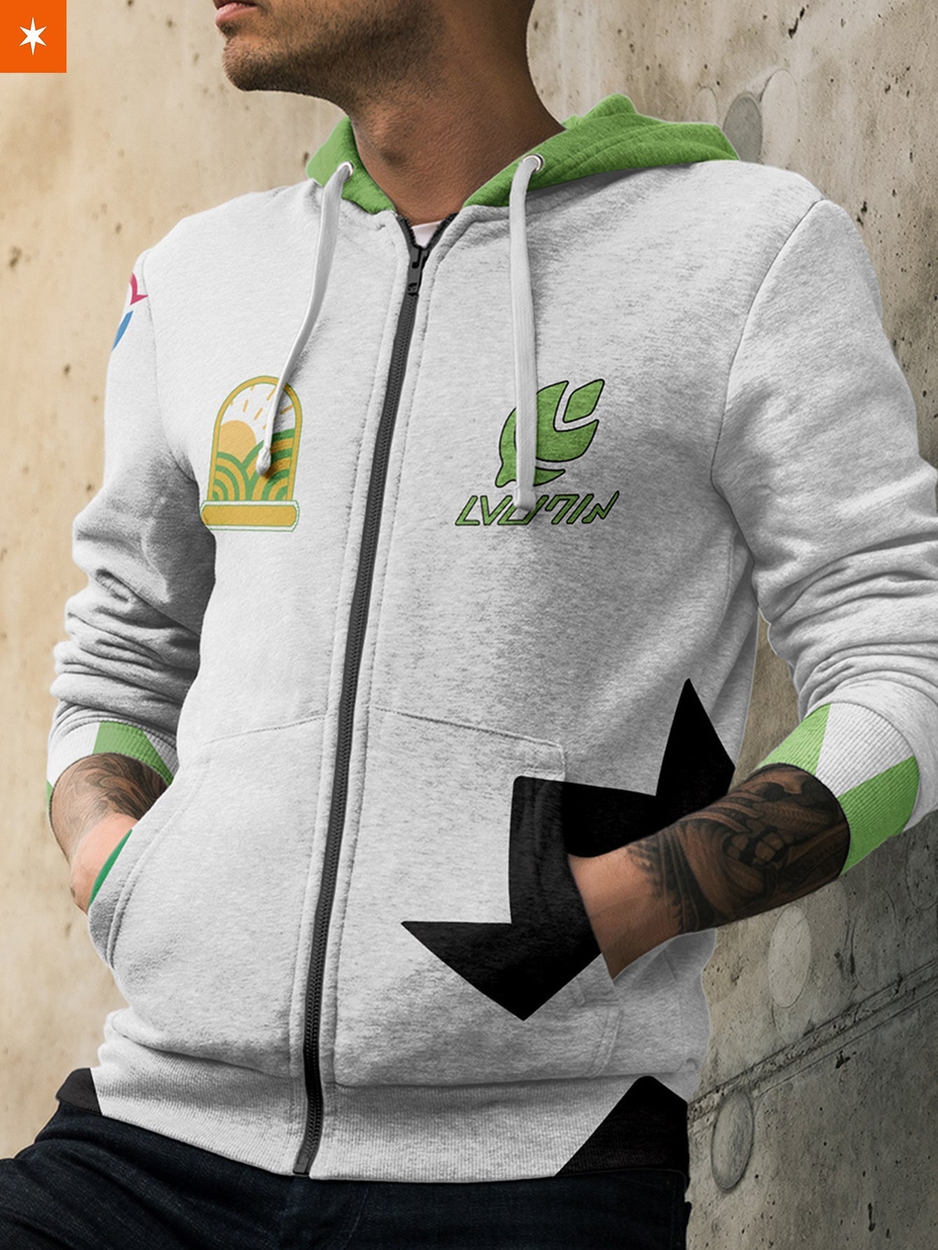 Fandomaniax - [Buy 1 Get 1 SALE] Poke Grass Uniform Unisex Zipped Hoodie